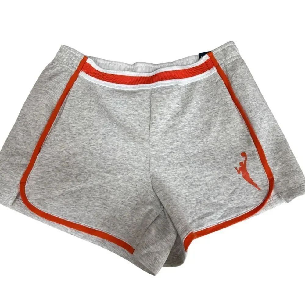 DSG WNBA girls Sport Fleece Mid-Rise Shorts i Light Heather Grey Sz M 10-12 NWT